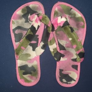 Slipper / shower fabric flip flops